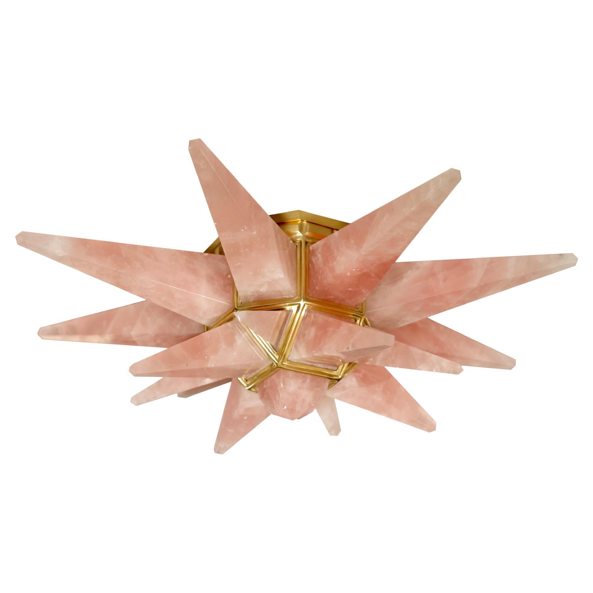 Empotrable de cristal de roca rosa Star18 de Phoenix