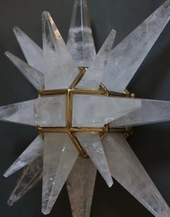 Star 20 Rock Crystal Sconce by Phoenix