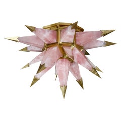 STAR21 Pink Rock Crystal Flush Mount by Phoenix