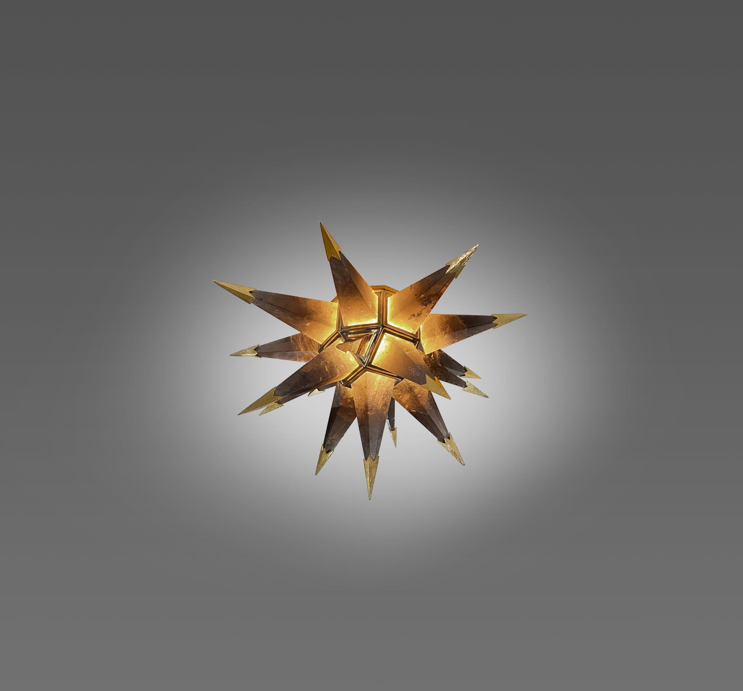 STAR22 Einbaubeleuchtung aus Rauchkristall von Phoenix im Zustand „Hervorragend“ im Angebot in New York, NY
