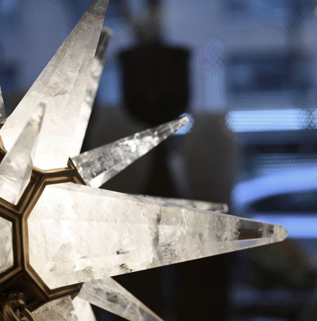 STAR25 Lujosa Lámpara de Mesa de Cristal Rock Star de Phoenix en Excelente estado para la venta en New York, NY