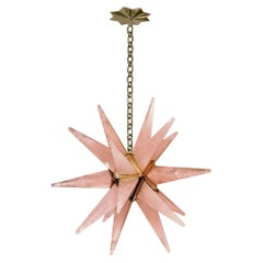 STAR25 Pink Rock Crystal Chandelier by Phoenix