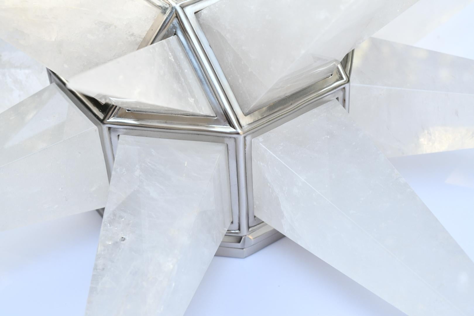 STAR25 Bergkristall-Flush-mount von Phoenix im Zustand „Hervorragend“ im Angebot in New York, NY