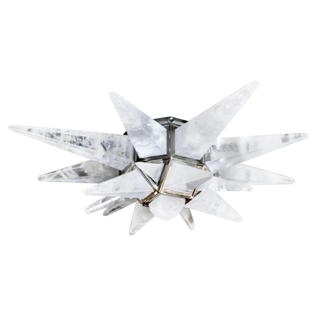 Star27 Rock Crystal Flushmount by Phoenix
