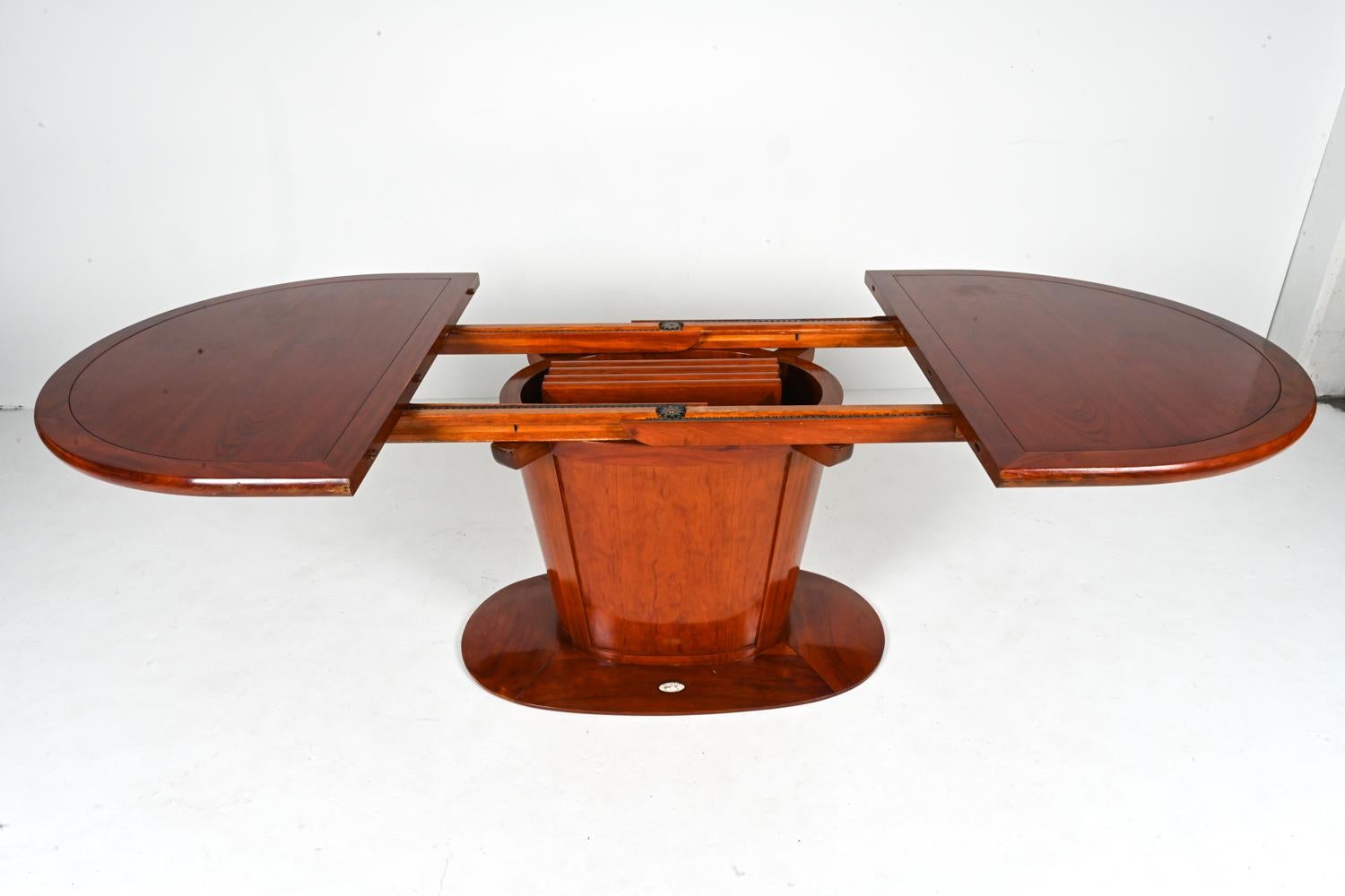 Starbay Art Deco-Style Mahogany Dining Table For Sale 14