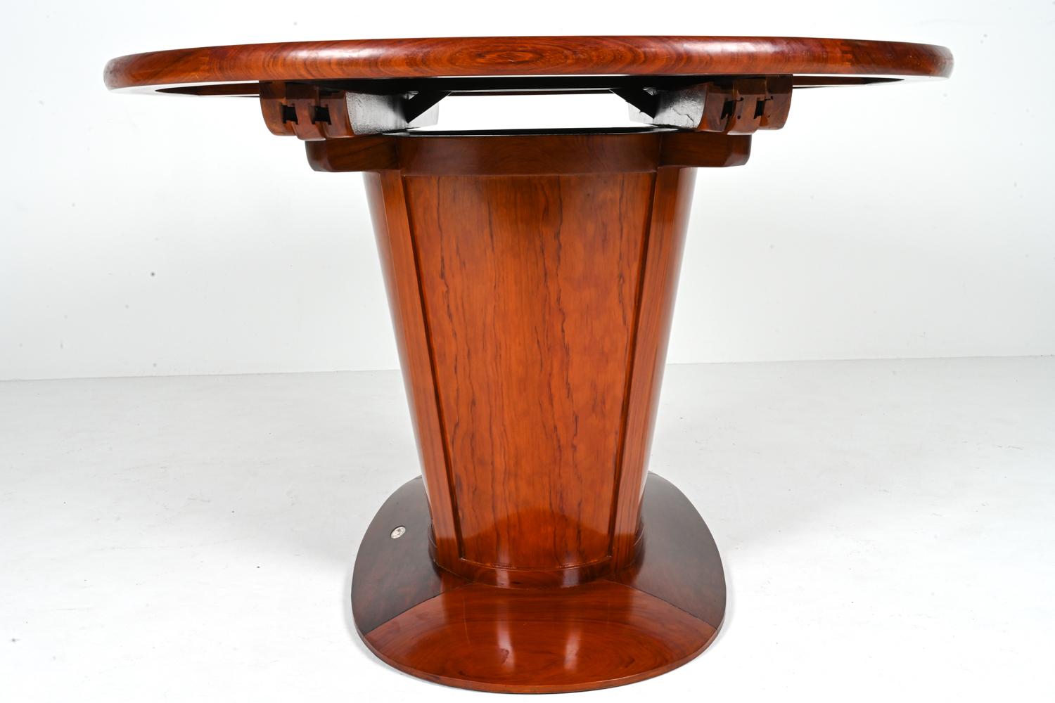 Starbay Art Deco-Style Mahogany Dining Table For Sale 4