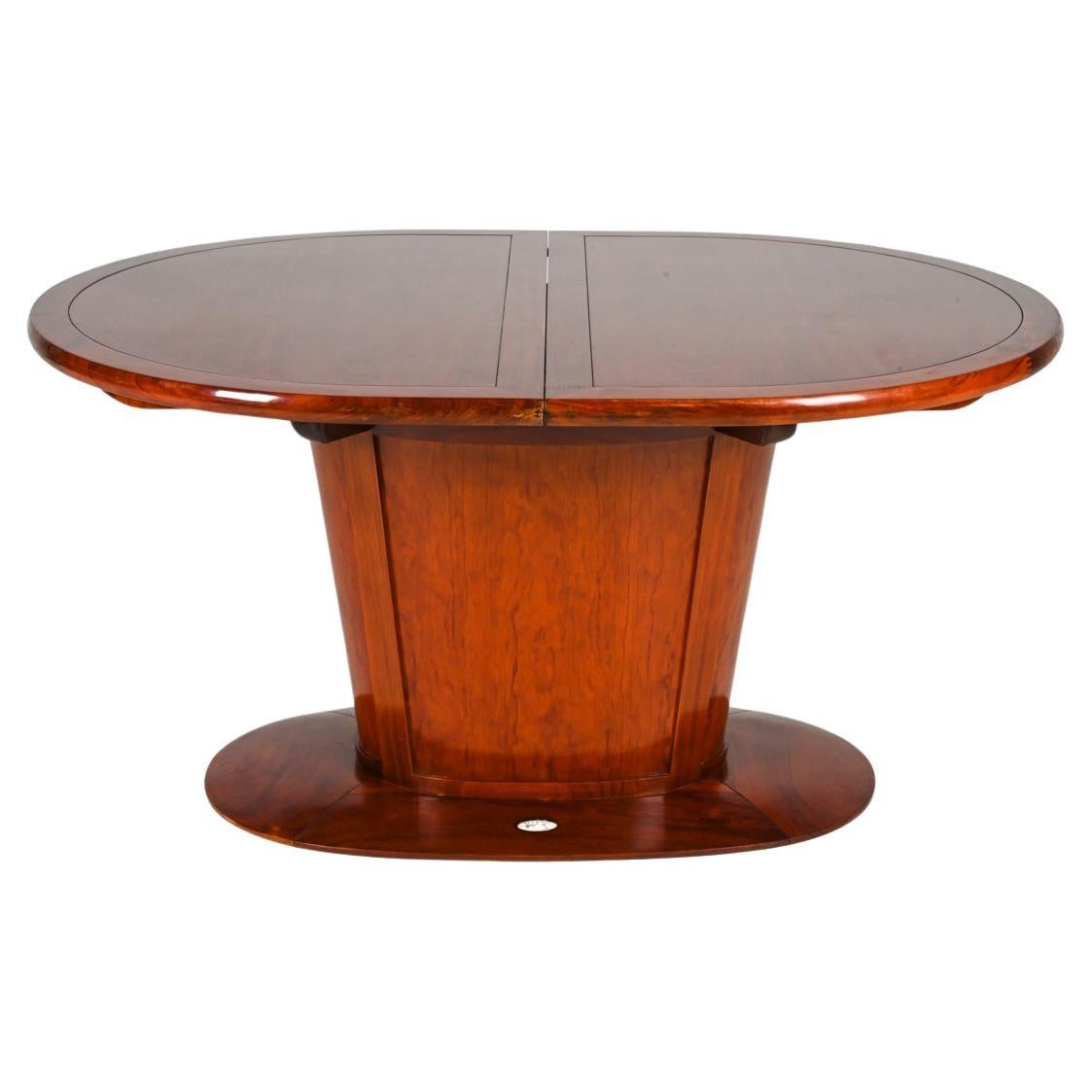 Starbay Art Deco-Style Mahogany Dining Table For Sale