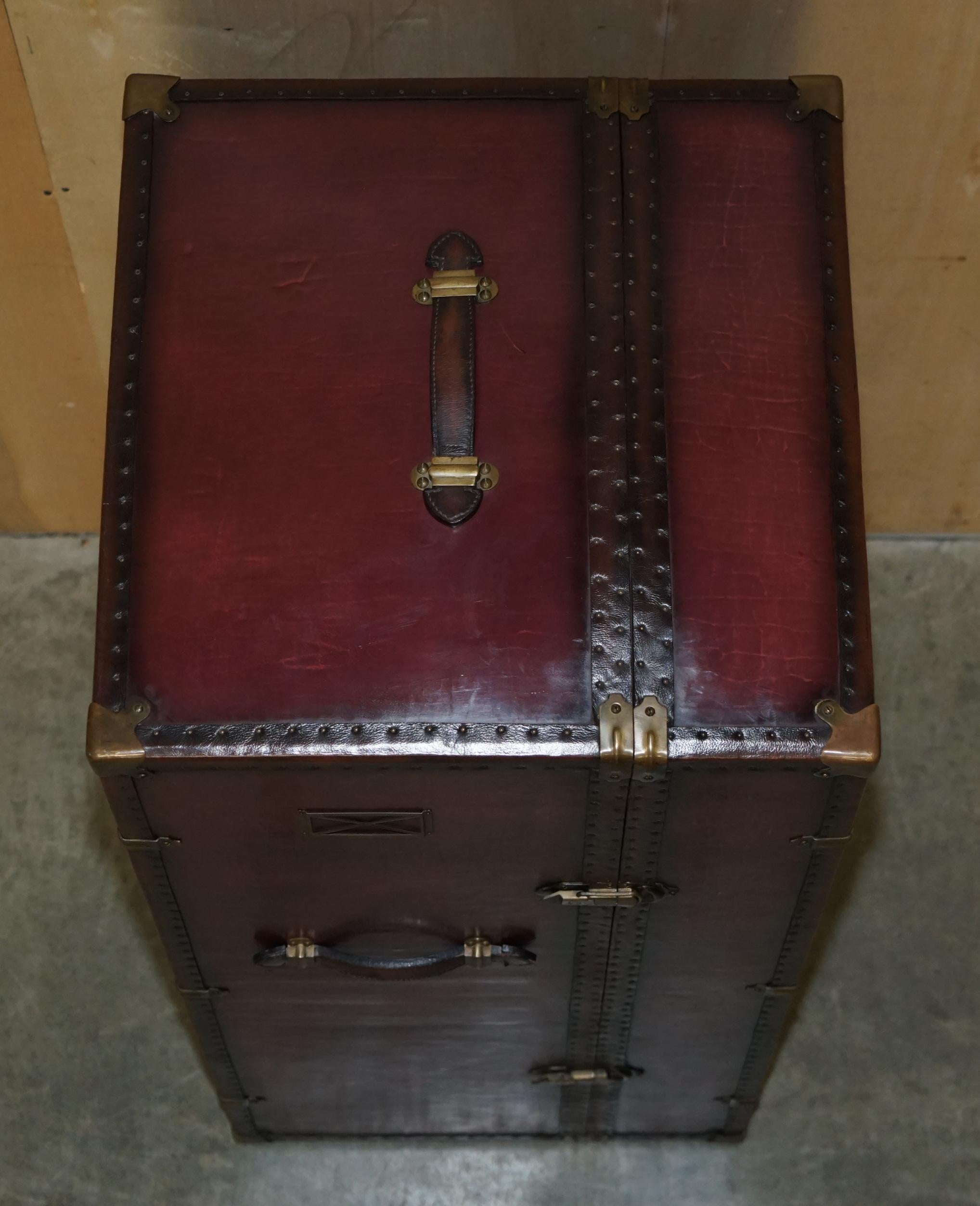 Victorian STARBAY SURCOUF LARGE STEAMER TRUNK AT HOME BAR WiTH GLASSES CHAMPAGNE BUCKET For Sale