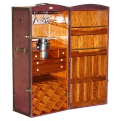 STARBAY SURCOUF LARGE STEAMER TRUNK AT HOME BAR WiTH GLASSES CHAMPAGNE BUCKET