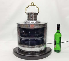 Starboard Ships Lantern with Cobalt Blue Lens