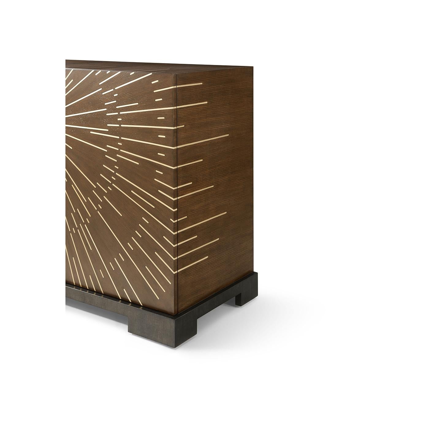 Starburst Art Deco Cabinet In New Condition For Sale In Westwood, NJ