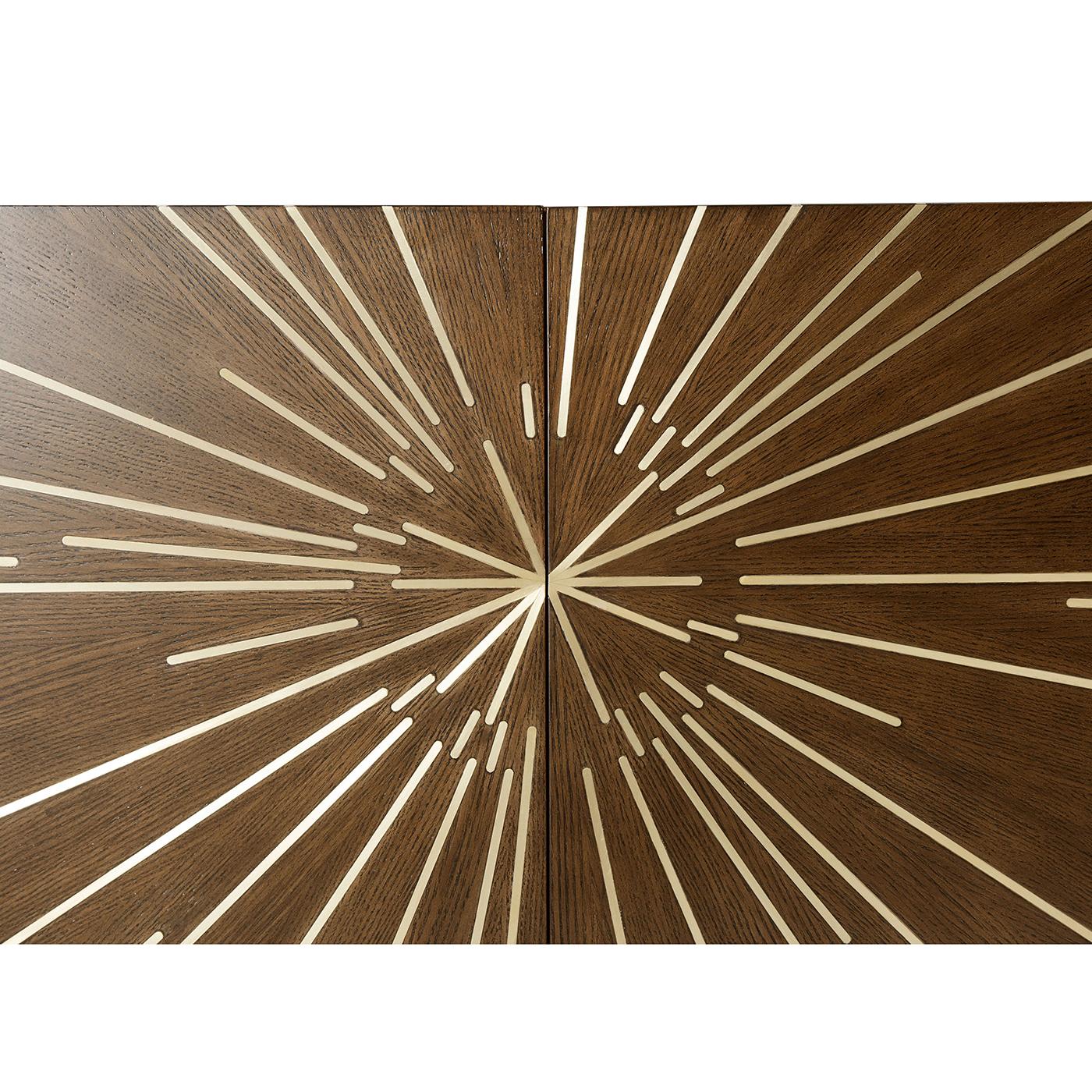 Contemporary Starburst Art Deco Cabinet For Sale
