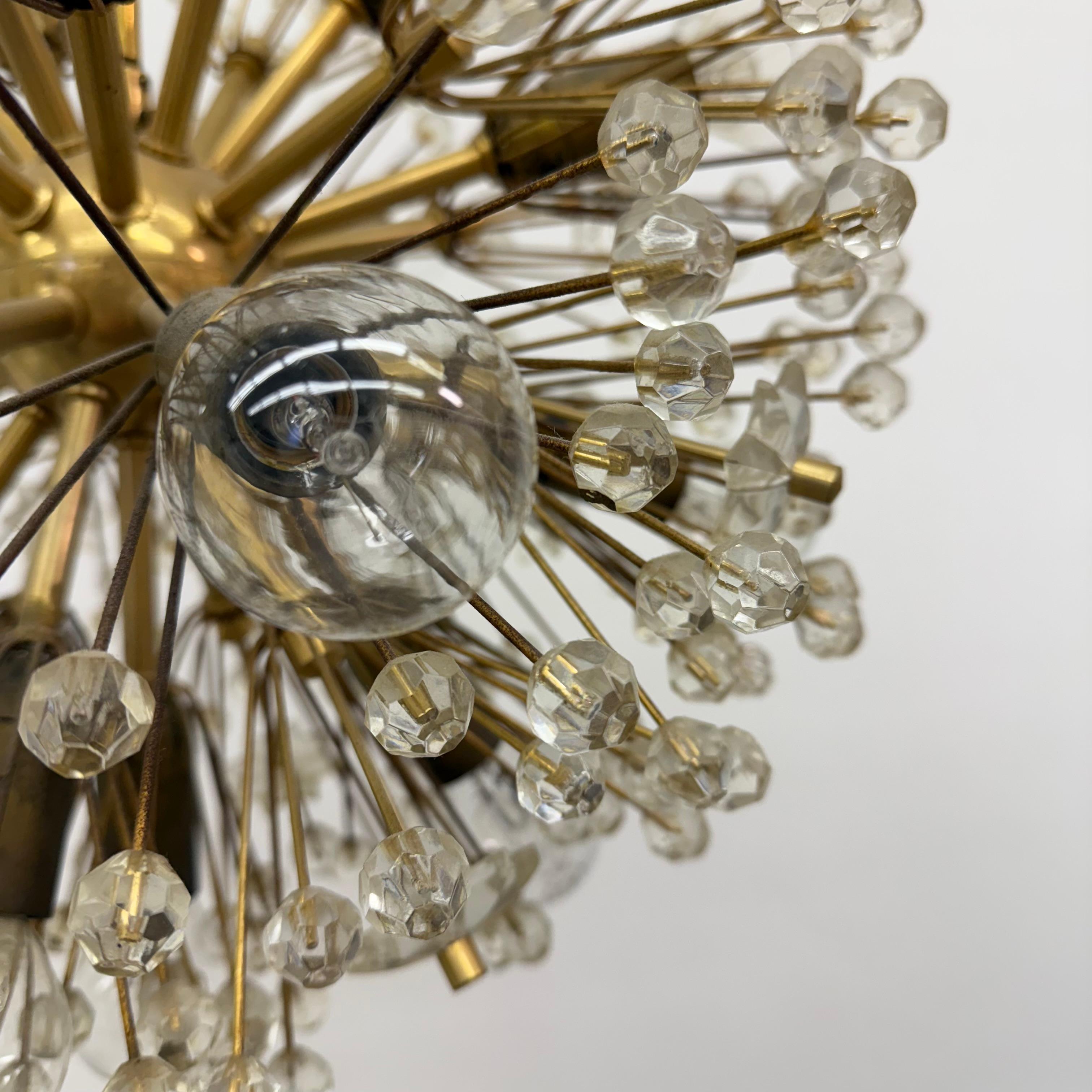 Araña de latón Starburst de Emil Stejnar ,  Austria Años 60 en venta 7