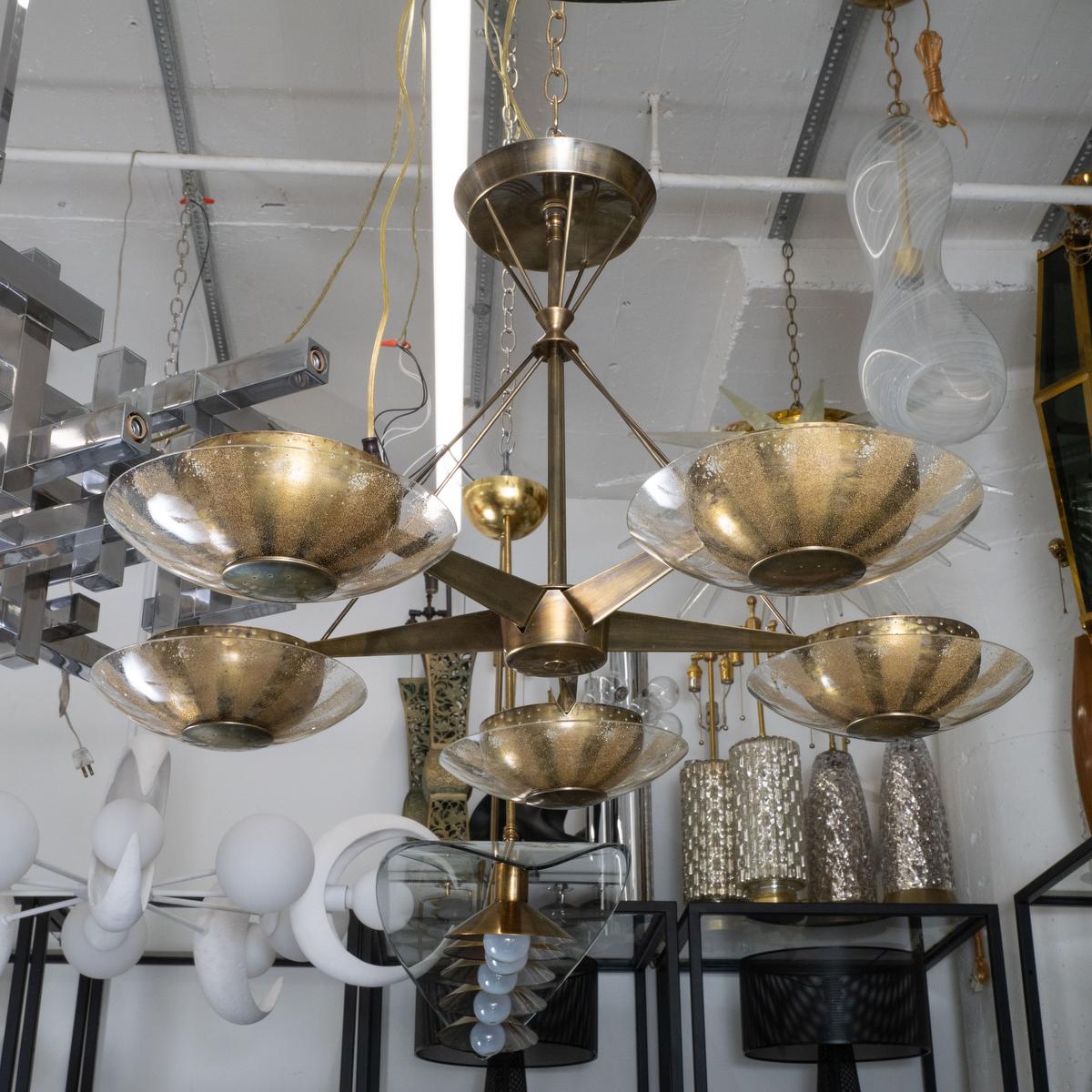 Mid-Century Modern Starburst chandelier by Gerald Thurston for Lightolier For Sale