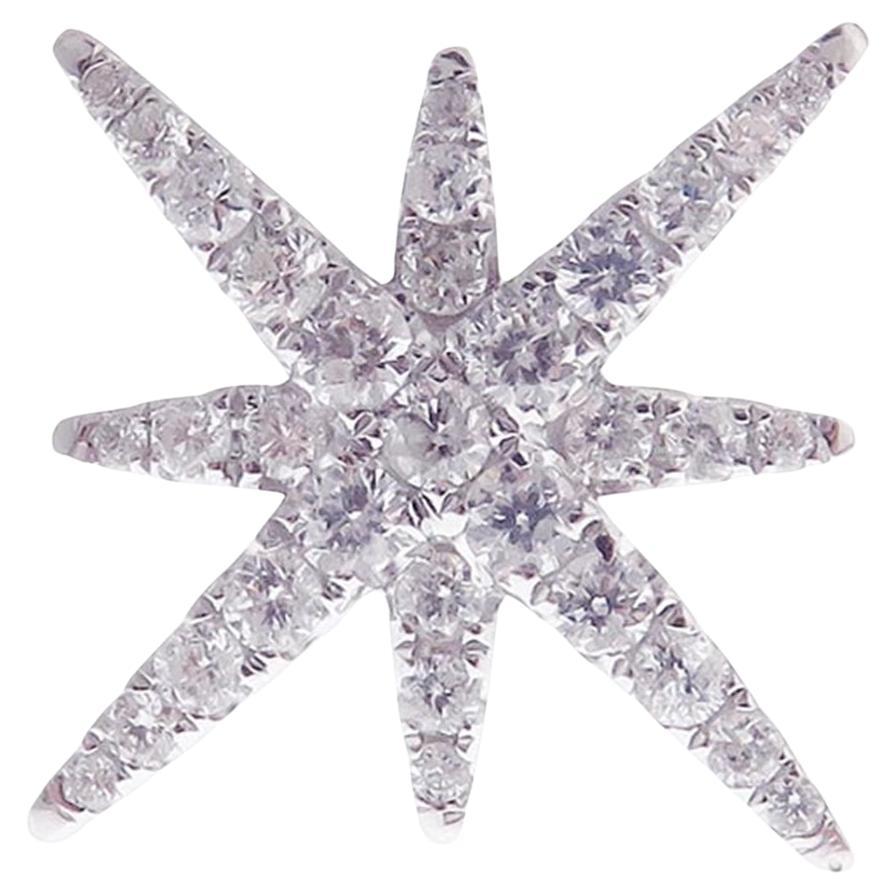 Starburst Diamond Earring Ring Set For Sale