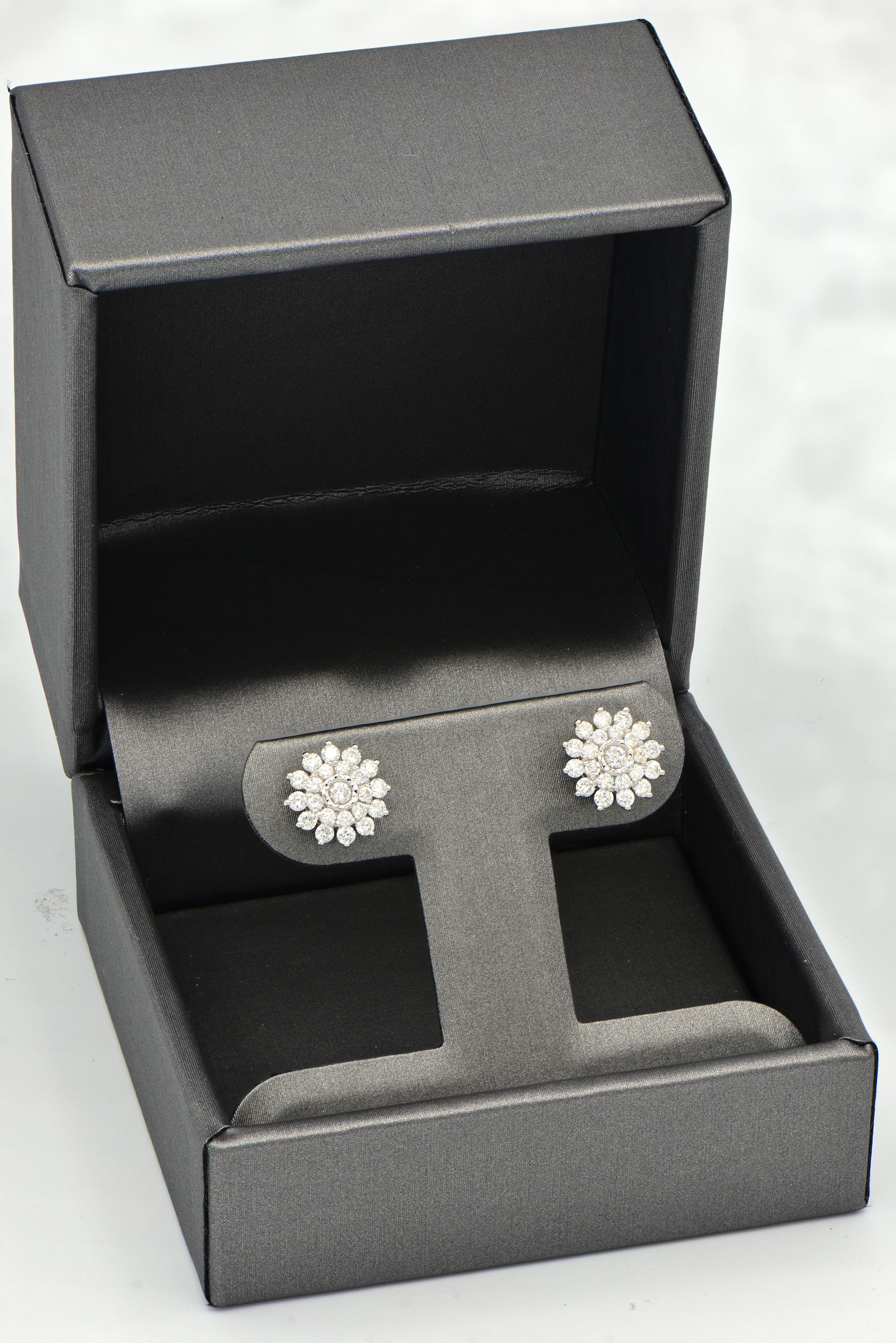 diamond starburst earrings