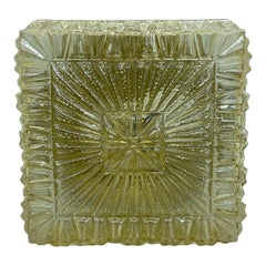 Starburst Glass and Metal Fixture Flush Mount Ceiling Light, RZB Leuchten, 1970s