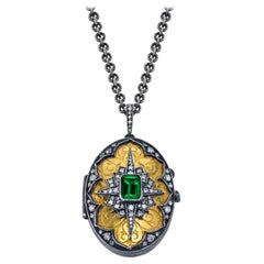 Arman Sarkisyan Emerald Starburst Locket