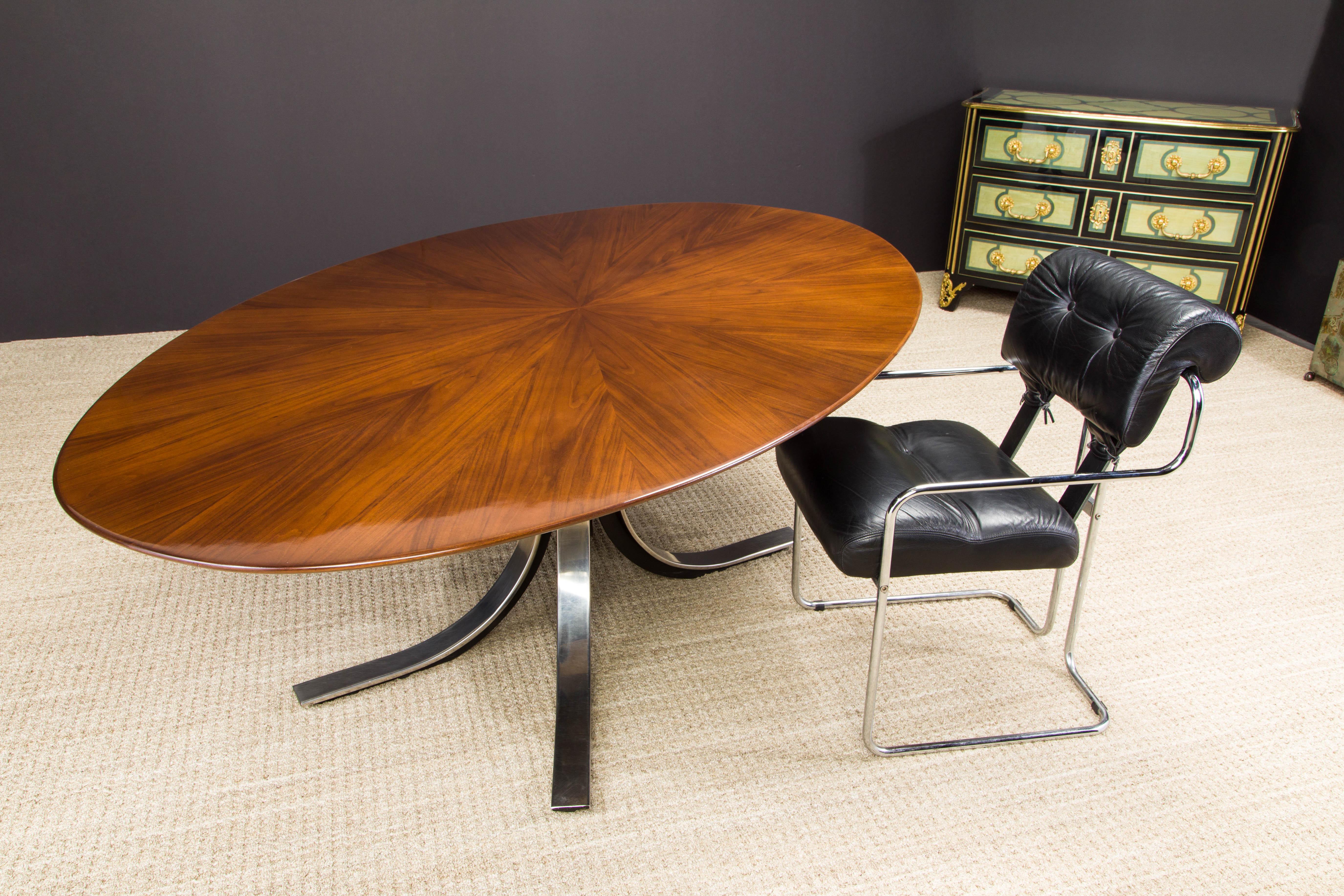 Starburst Oval Dining Table by Osvaldo Borsani for Stow Davis, 1970s, Refinished 10