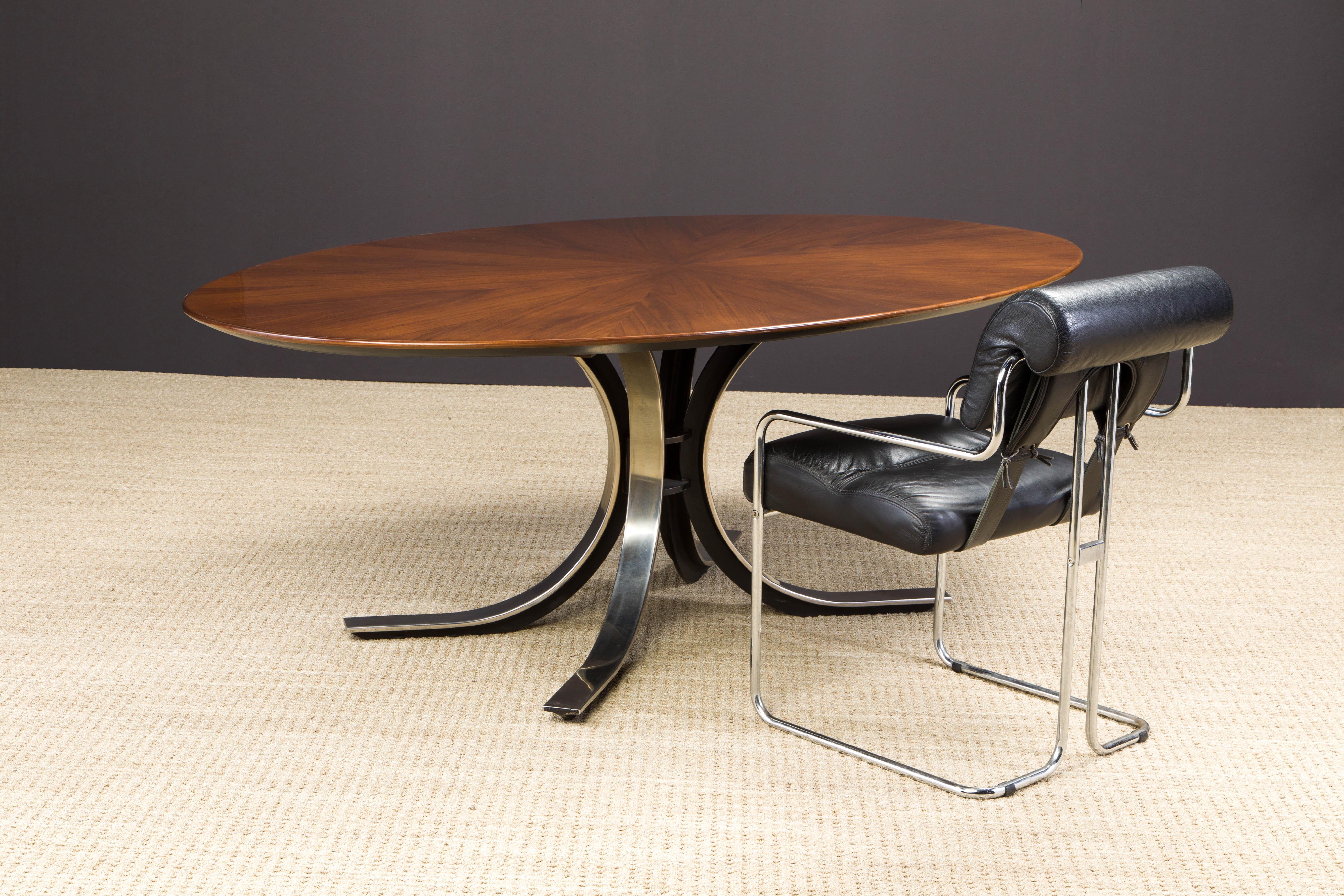Starburst Oval Dining Table by Osvaldo Borsani for Stow Davis, 1970s, Refinished 11