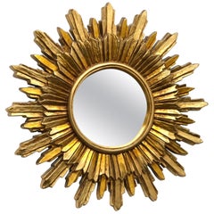 Starburst Sunburst Mirror Hollywood Regency Style, circa 1970s, France