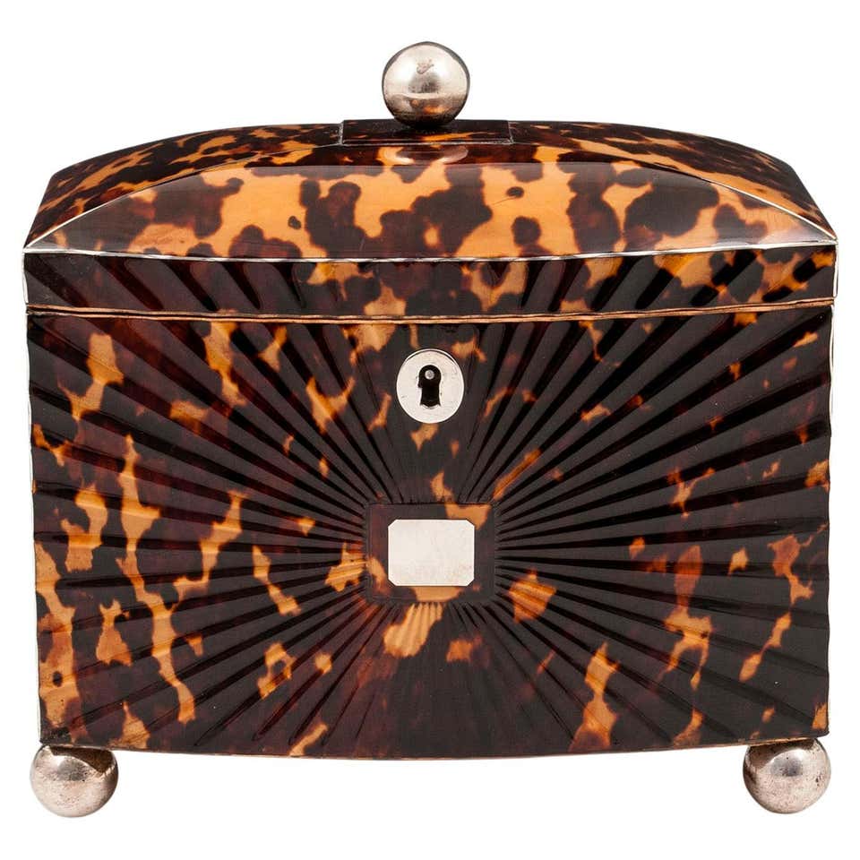 Tortise Shell Box Tortoise Shell Boxes - 72 For Sale at 1stDibs | antique tortoise shell ...
