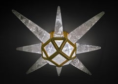 Starbusrt Rock Crystal Flushmount by Alexandre Vossion