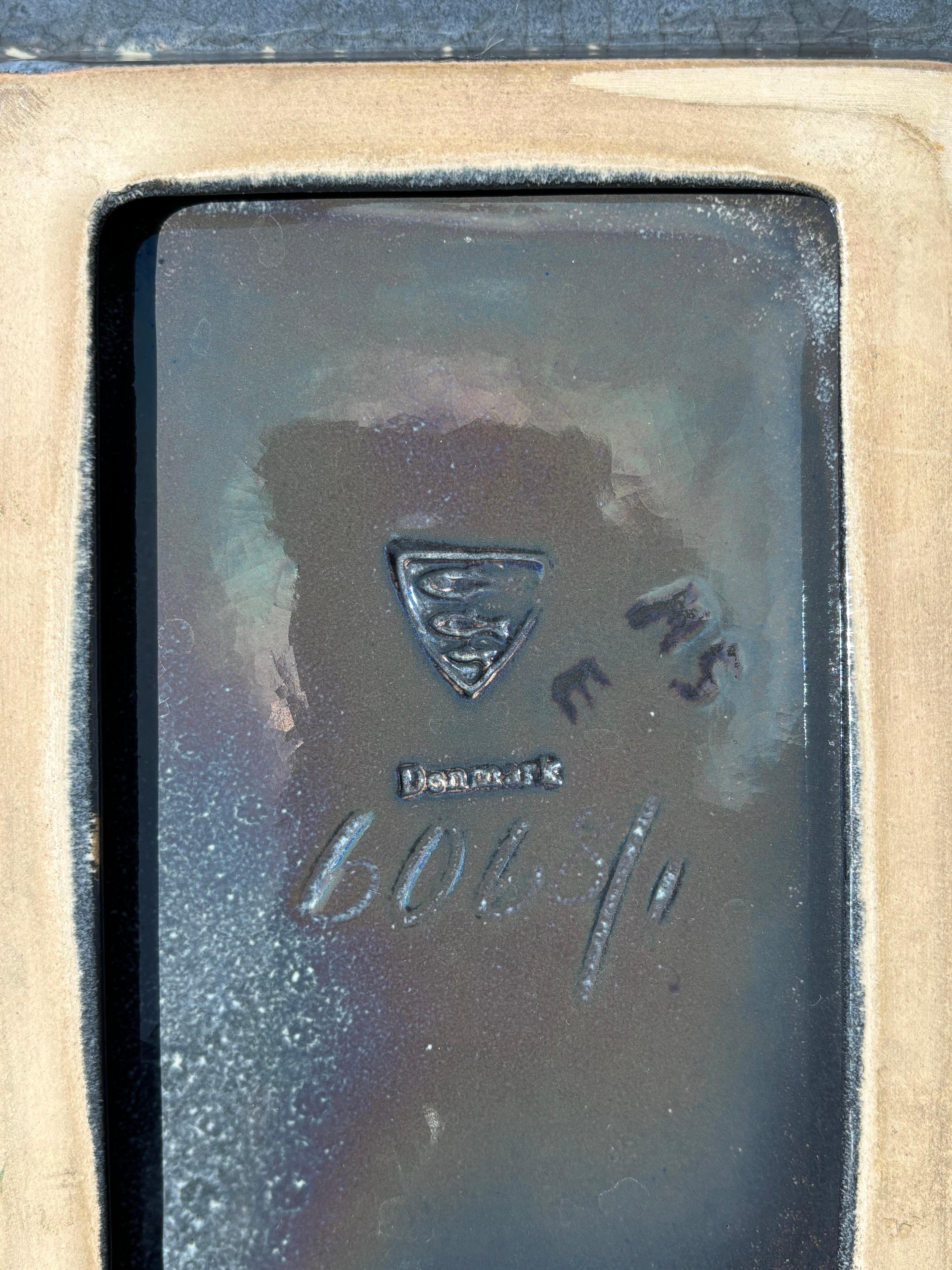 Starck Andersen Persia Crackle Glazed Rectangular Dish, 1960s For Sale 3