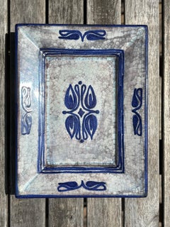 Starck Andersen Persia Crackle Glazed Rechteckige Schale, 1960er Jahre