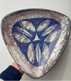 Vide Pochette triangolare Starck Andersen Persia smaltata a crepe, anni '60