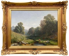 A Summer Landscape with Cows, Starkenborgh Jacobus, 1822 – 1895, Dutch Painter