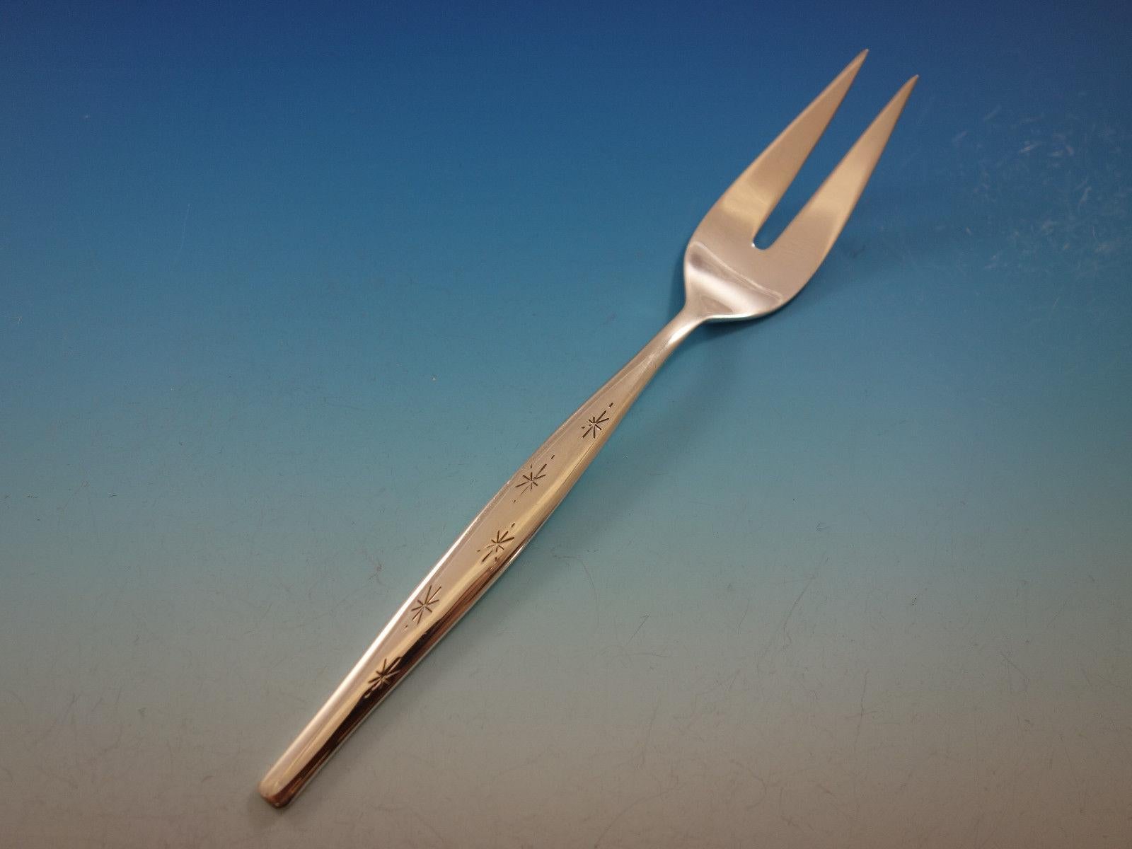 Stardust by Gorham Sterling Silver Flatware Set Service Mid-Century Modern 54 Pc In Excellent Condition In Big Bend, WI