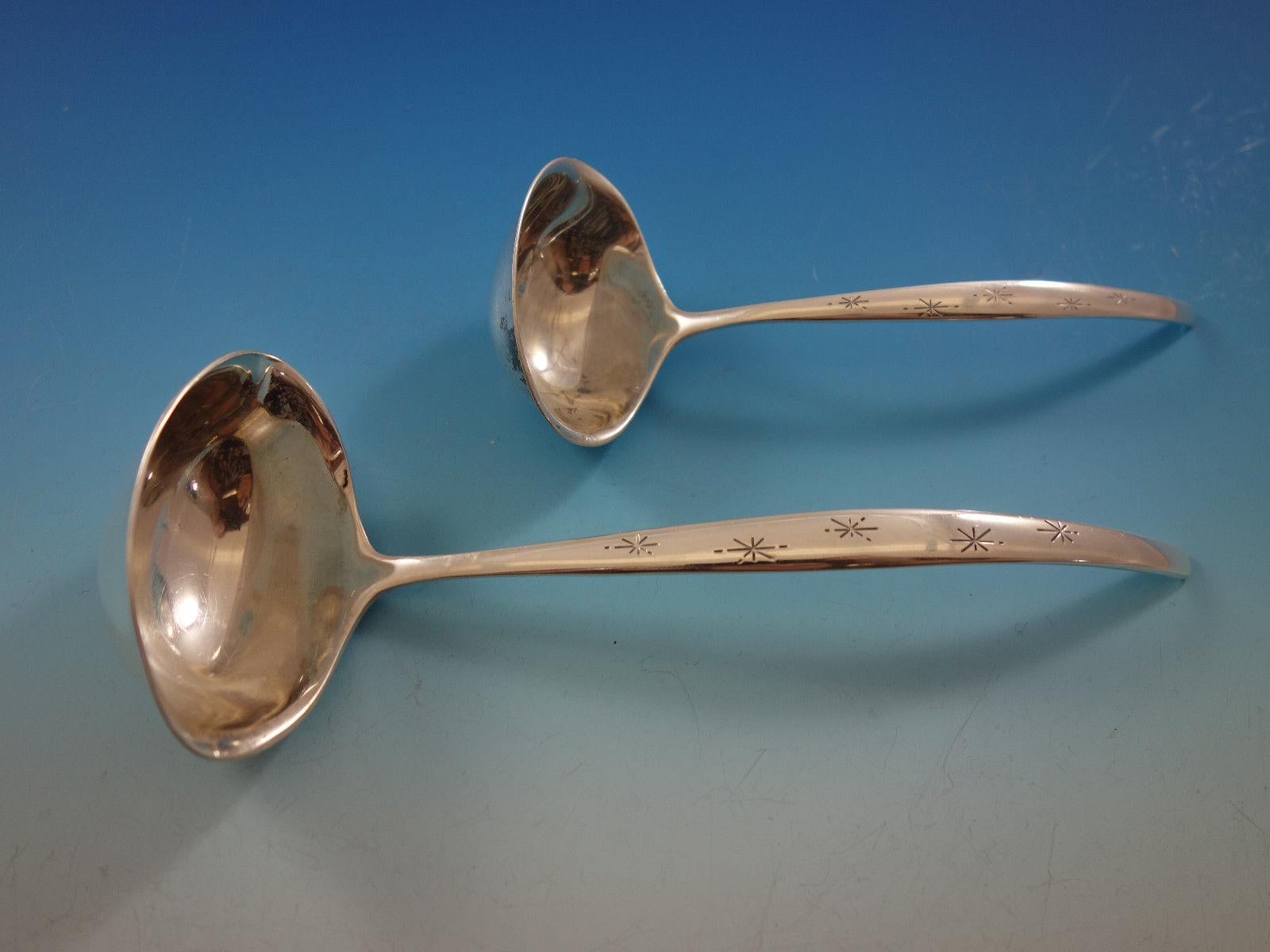 20th Century Stardust by Gorham Sterling Silver Flatware Set Service Mid-Century Modern 54 Pc