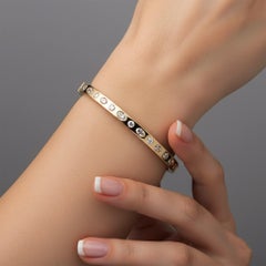 Stardust Flow 14K (or 18k upon request) Yellow Gold Mixed Cut Diamond Bracelet