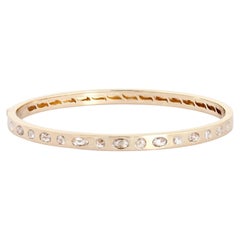 Stardust Flow 14K (or 18k upon request) Yellow Gold Mixed Cut Diamond Bracelet