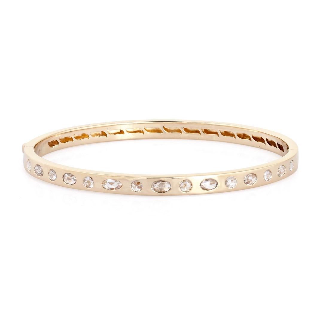 Stardust Flow 14K Gelbgold Armband mit Diamanten im Mischschliff (Moderne) im Angebot