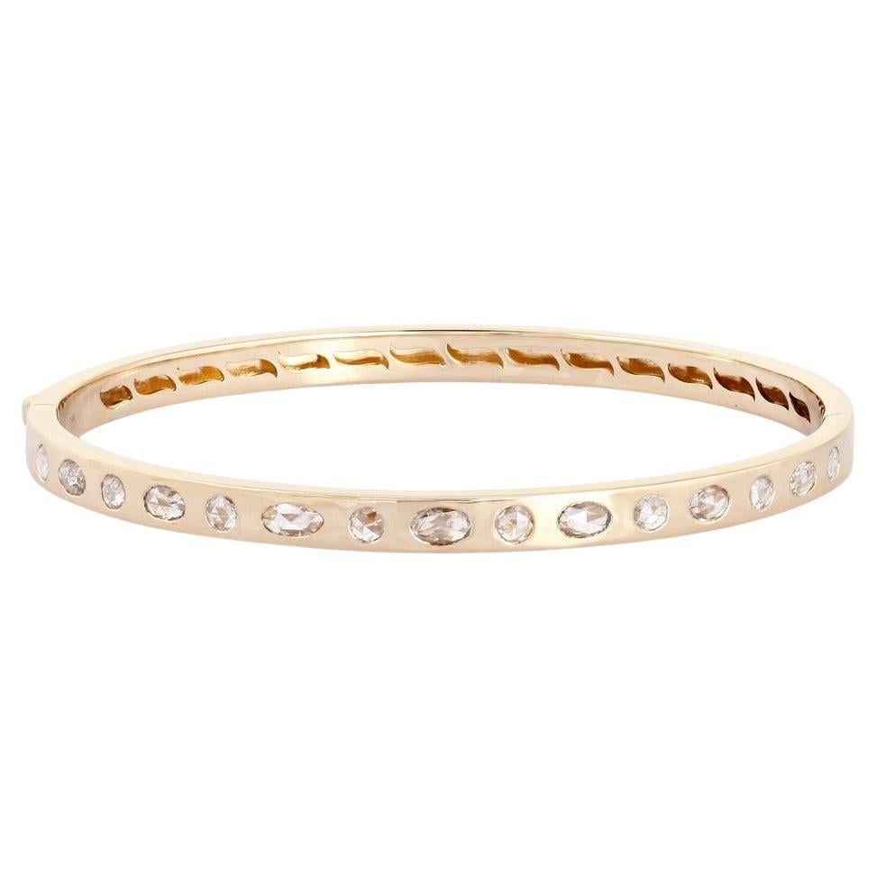 Stardust Flow 14K Yellow Gold Mixed Cut Diamond Bracelet