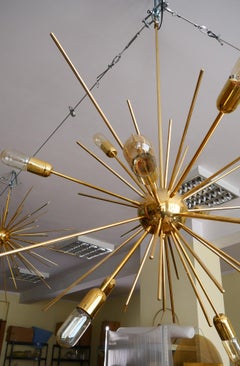 Stardust - large Sputnik chandelier, solid brass, 90cm (35 inch), available now