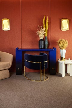 Stardust Sconce, in ottone spazzolato e vetro lavorato a mano di Duistt