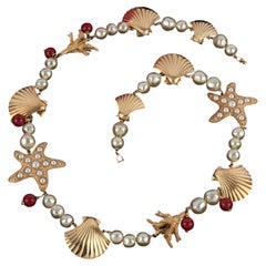Collier "étoiles de mer et coquillages" de Christian Dior, conçu par Gianfranco Ferré