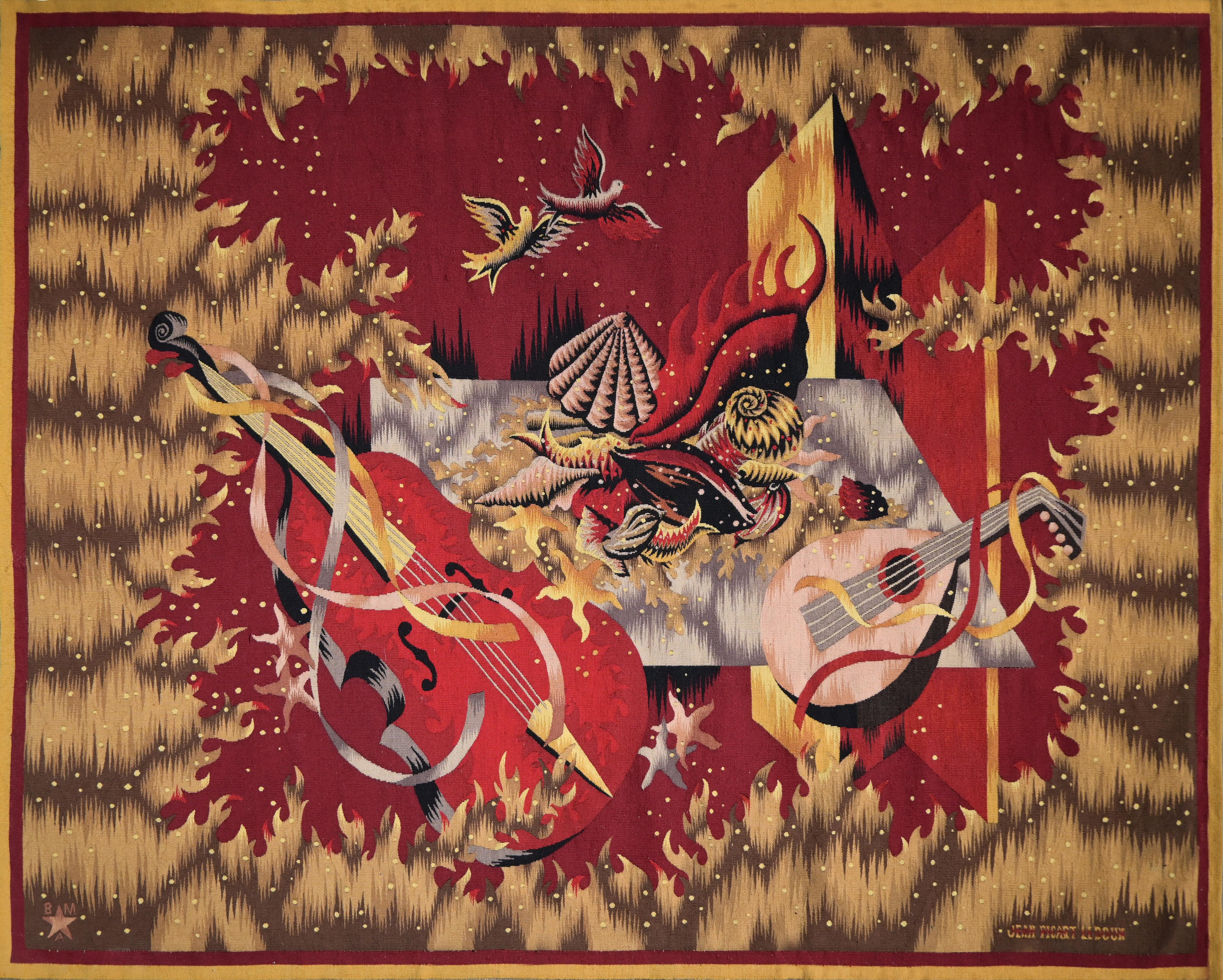 Stella marina, Jean Picart Le Doux - Arazzo Aubusson francese, Maison Berthaut - 1543 in vendita 4