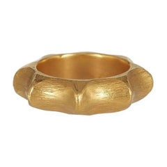 Starfruit Ring is handmade of 24ct silver-plated bronze