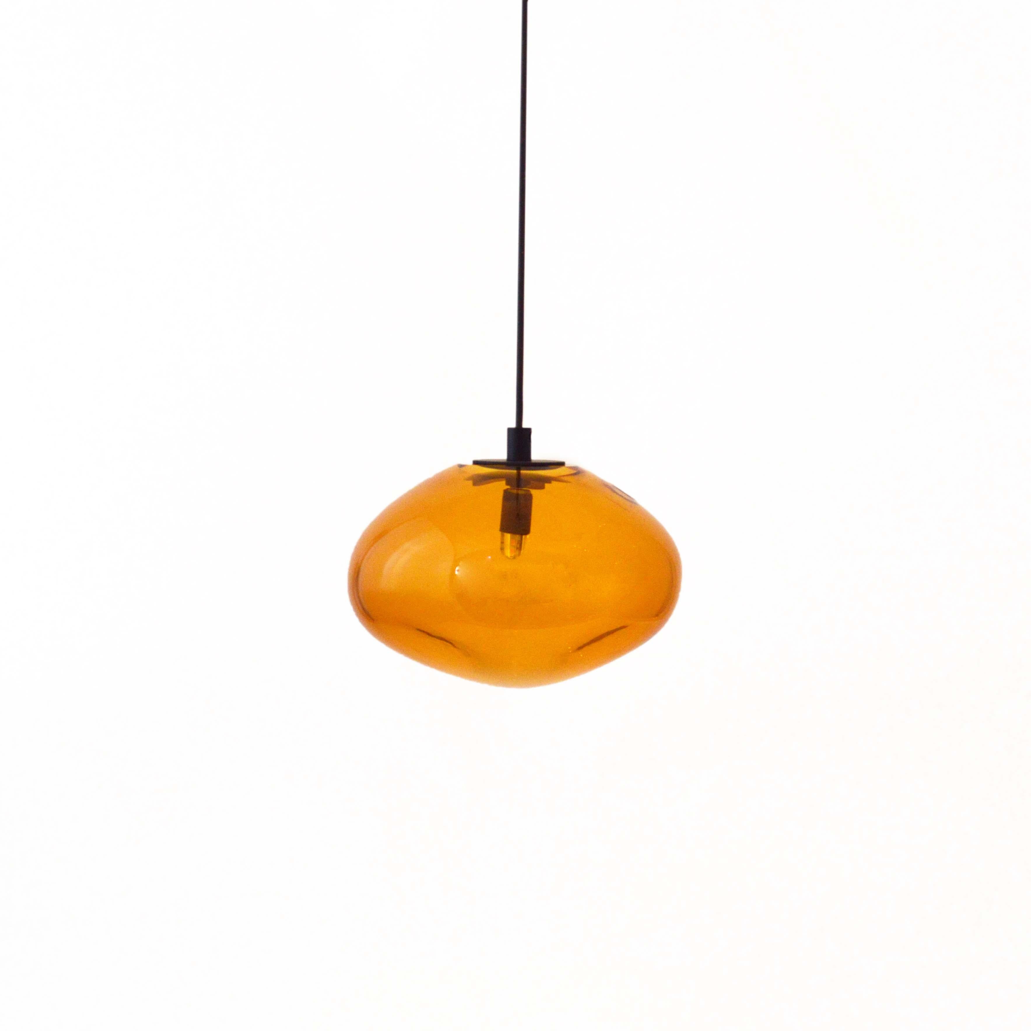 Starglow gold pendant by ELOA
No UL listed 
Material: glass, steel, silver
Dimensions: D15 x W13 x H100 cm
Also available in different colours and dimensions.

All our lamps can be wired according to each country. If sold to the USA it will be wired