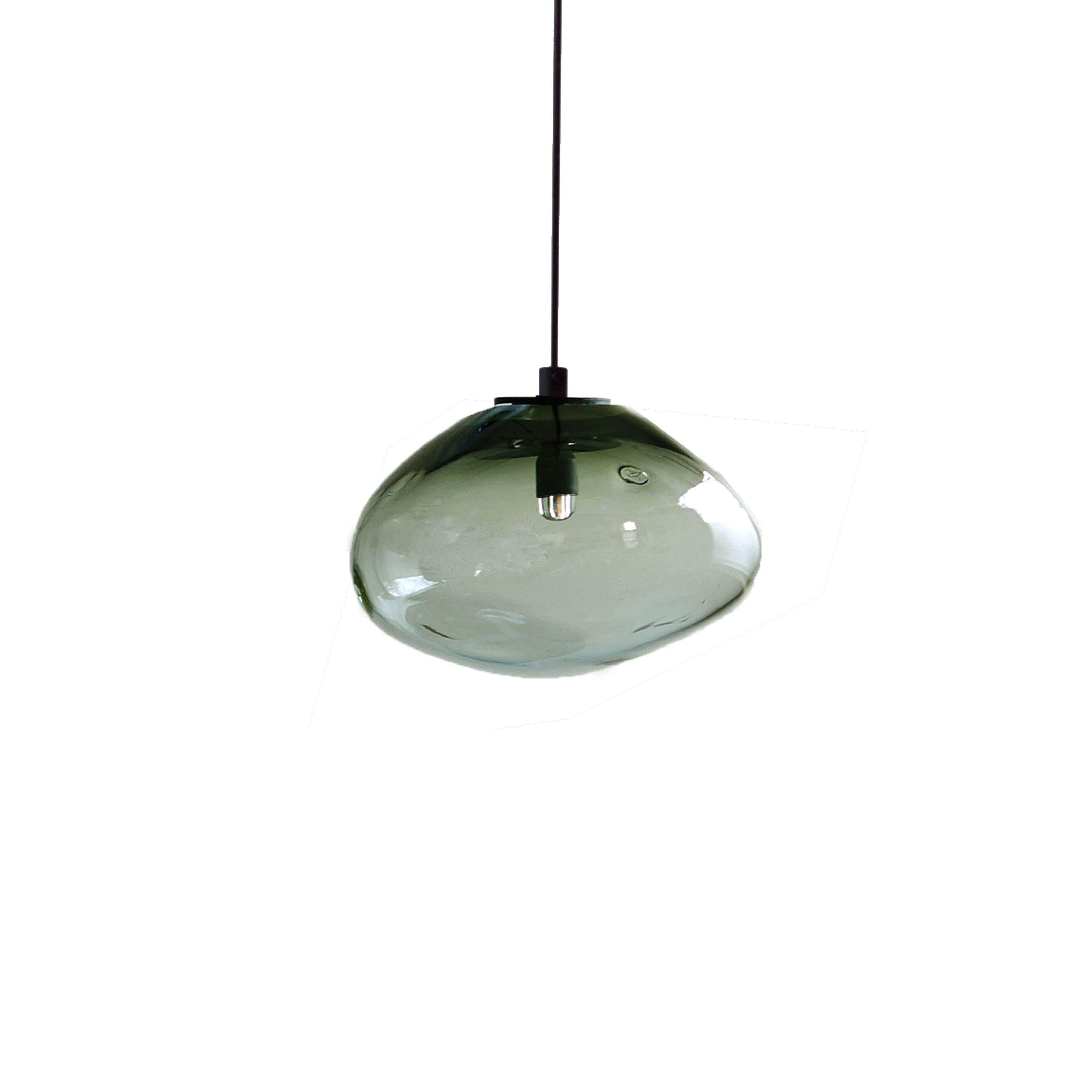 Starglow turmalin pendant by Eloa
No UL listed 
Material: glass, steel, silver
Dimensions: D15 x W13 x H100 cm
Also available in different colours and dimensions.

All our lamps can be wired according to each country. If sold to the USA it will be