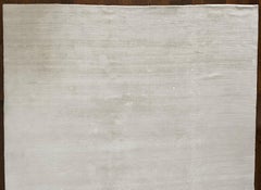 Stark Carpet White and Silver Custom Handmade Rug