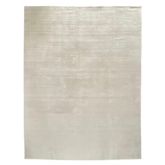 Stark Carpet White and Silver Custom Handmade Rug
