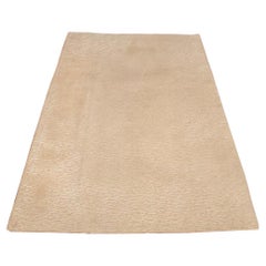 Tapis en laine à rayures crème Stark Modern