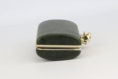 Stark Snake Effect Leather Box Clutch