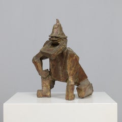 “Starke Jâan” Sculpture in Welded Steel by Louk van Meurs, Netherlands, c. 1970s