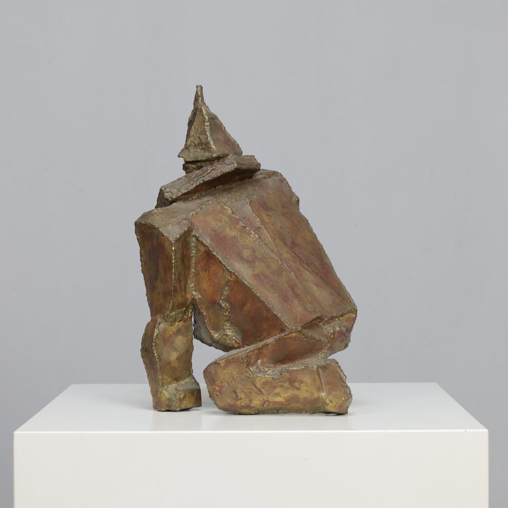 Dutch “Starke Jâan” Sculpture in Welded Steel by Louk van Meurs, Netherlands, c. 1970s For Sale